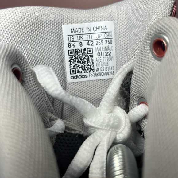 🆕 Adidas Adizero D Rose 1.5 Men's Size 8.5 Red/White/Grey Basketball Sneaker - Picture 6 of 6